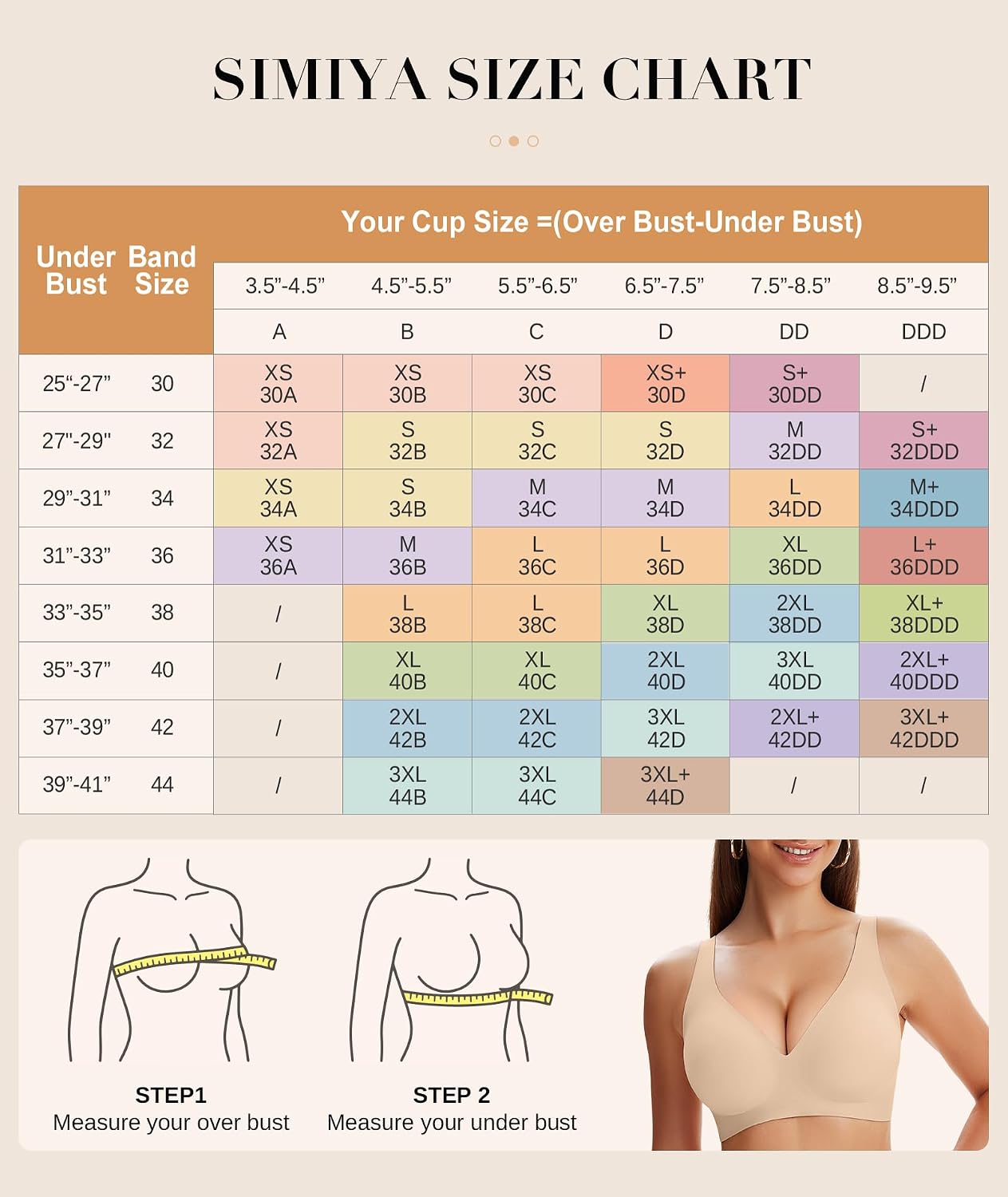Thumbnail 6 de SIMIYA Jelly Wireless Seamless Bra, Convertible U-Back/Crossback
