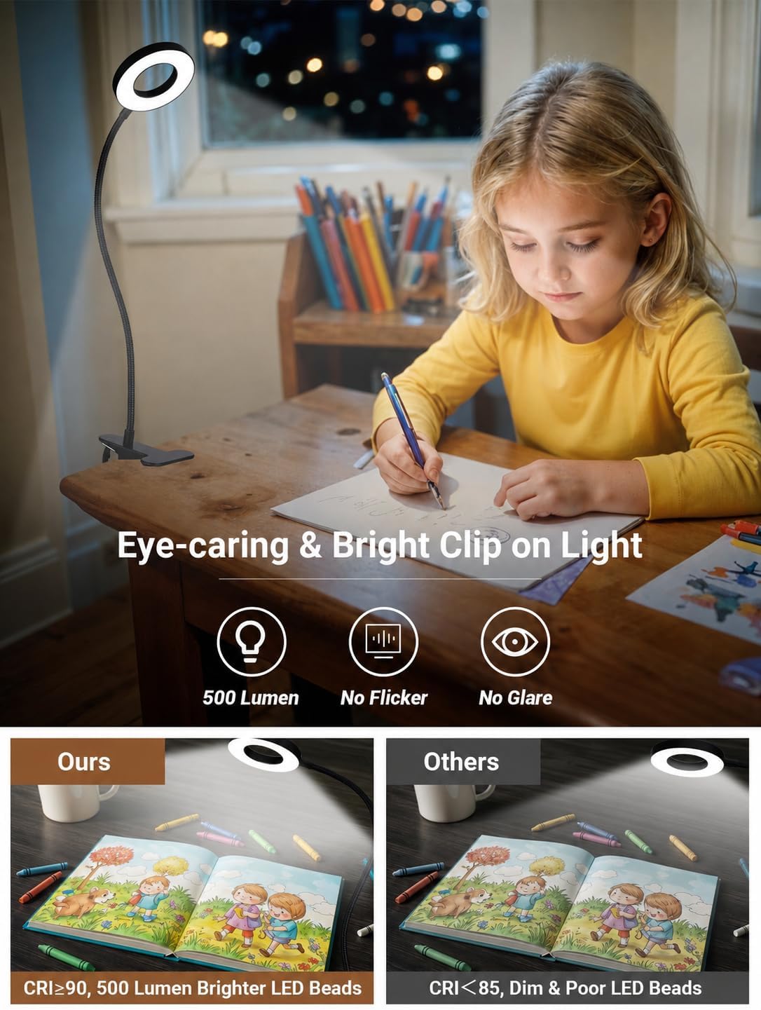 Detalle 2 de Clip-On Lamp with 5 Color Temperatures
