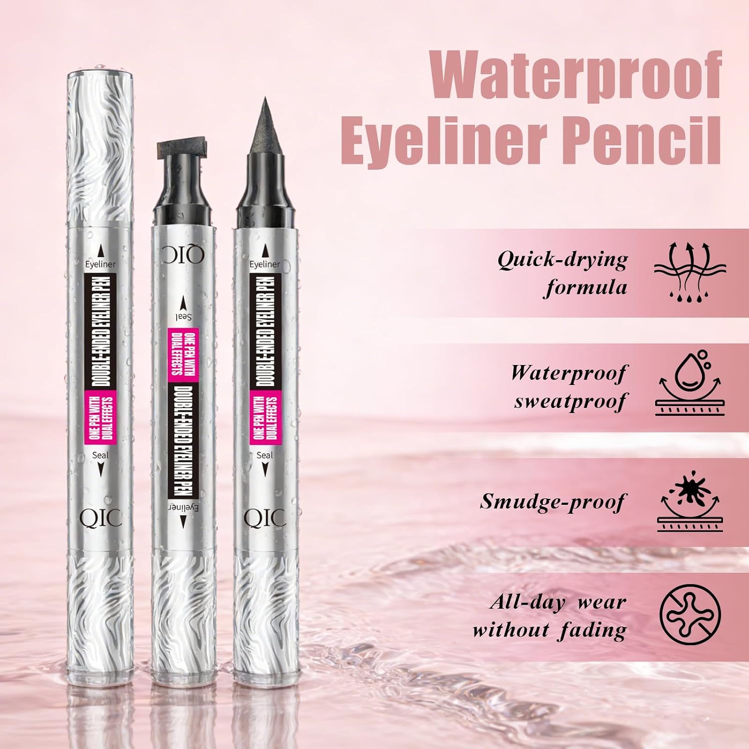 Thumbnail 3 de QIC eye liner stamp: eyeliner nero 2-in-1 con timbro e punta in spugna