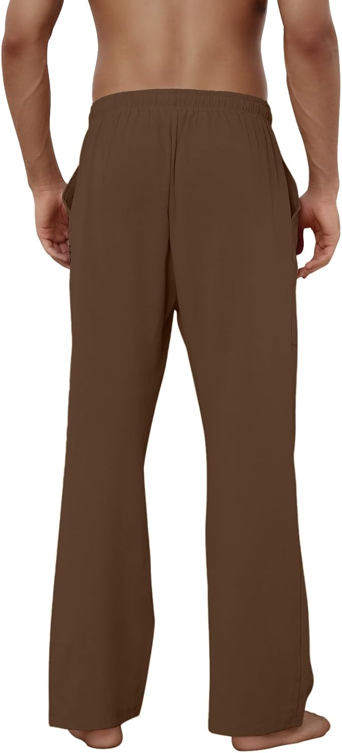 Detalle 2 de Puimentiua Leinenhose Herren mit 95% Baumwolle