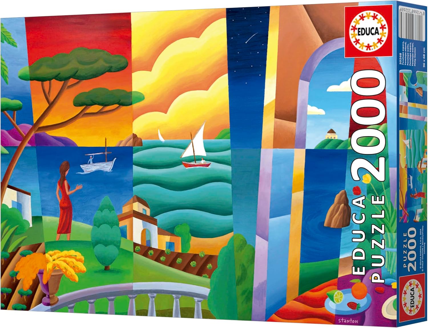 Thumbnail 4 de Puzzle Educa 2000 pièces pour adultes « Penelope Attente » (96 x 68 cm) – dès 14 ans