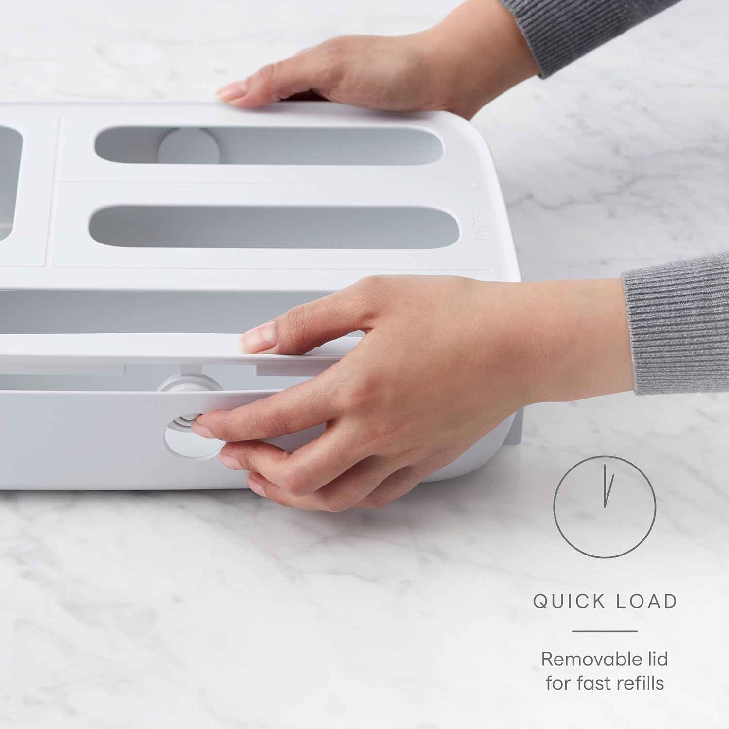 Detalle de StoraBag 4-Slot Food Drawer Organizer
