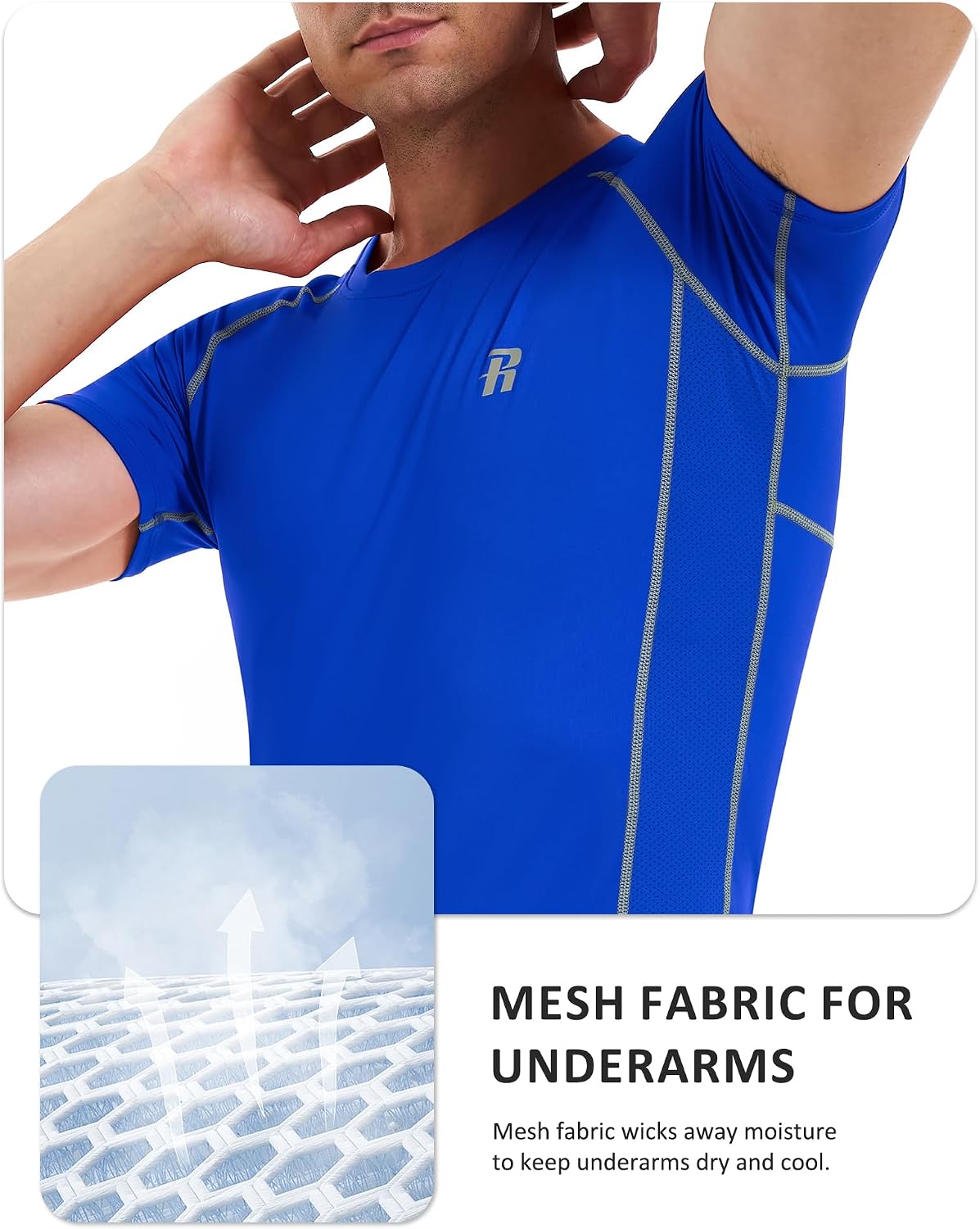 Thumbnail 6 de Runhit Men's Compression Shirt, 88% Polyester