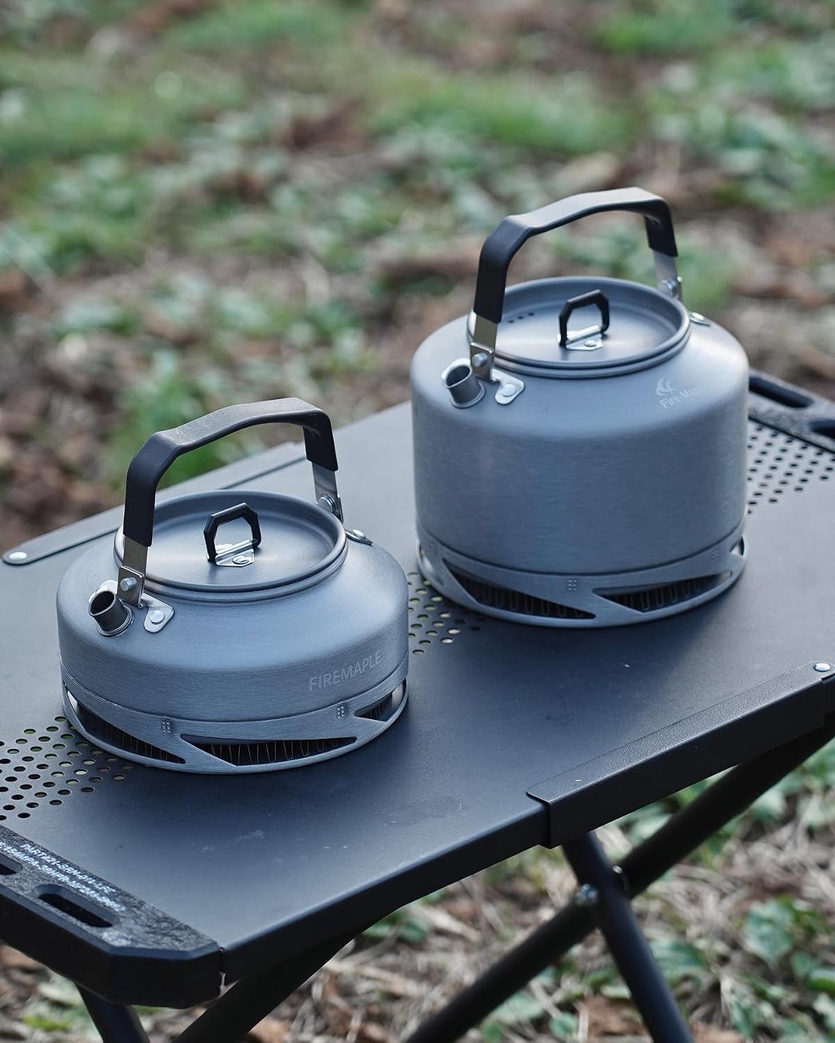 Detalle de Fire-Maple FMC-XT1 Camping Tea Kettle with Mesh Bag: 0.7L Lightweight Aluminium Boiler