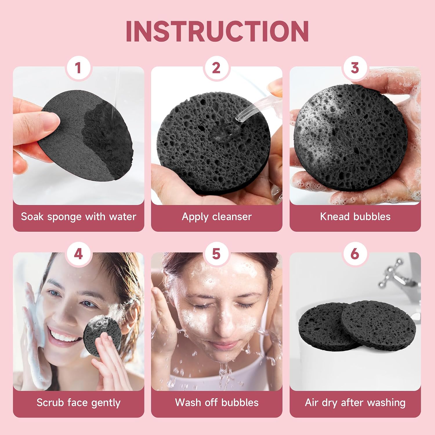 Thumbnail 2 de Compressed Facial Sponges, 100 Count