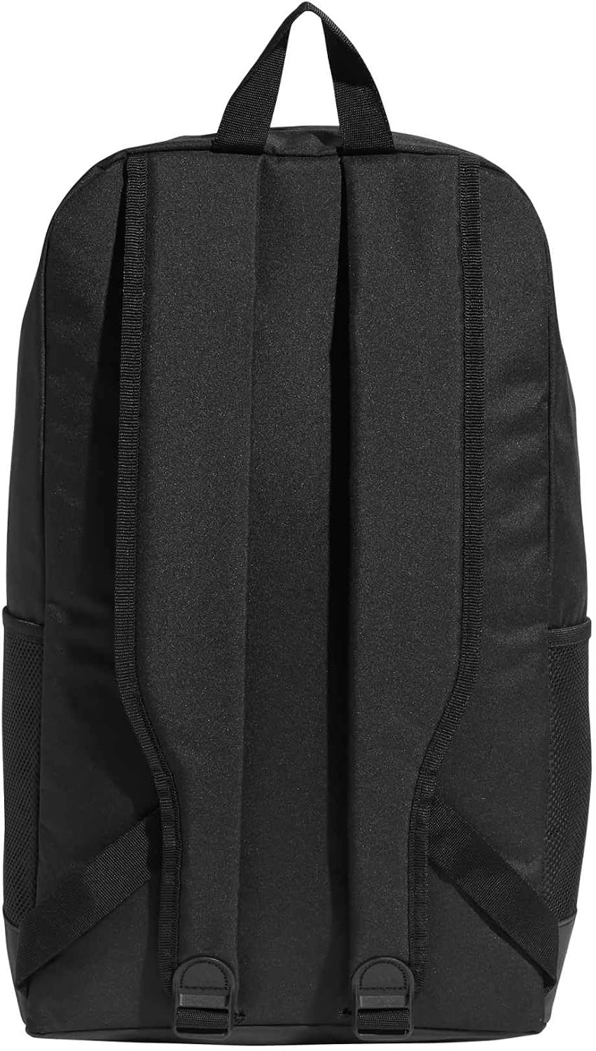 Detalle de adidas Unisex Linear Backpack – Black/Black/White, 18.5 L