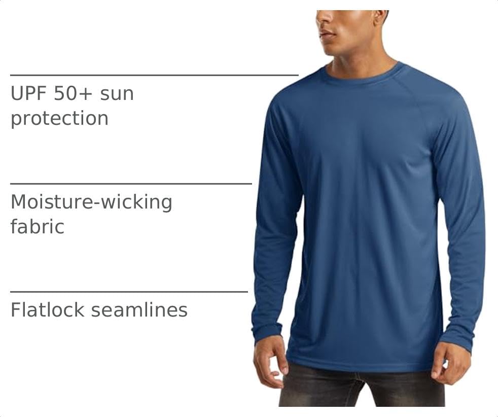 Detalle 2 de MAGCOMSEN Men's Long Sleeve Sun Shirt UPF 50+