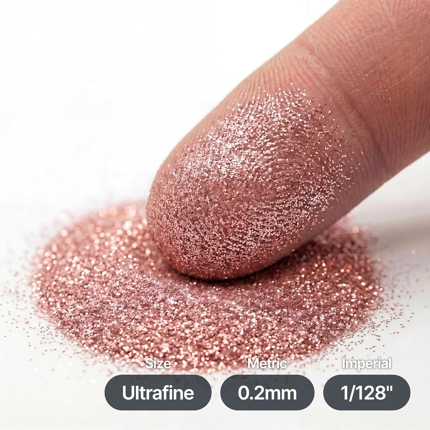 Thumbnail 4 de Light Rose Gold Glitter Shaker (130g) – Ultrafine metallic flake for resin, epoxy & crafts