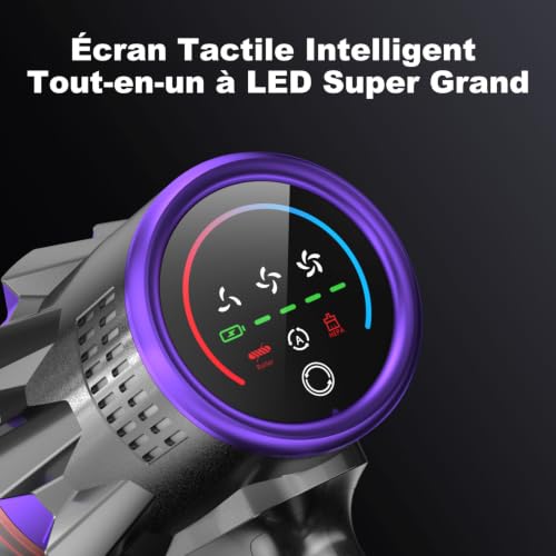 Thumbnail 3 de coovy SU7 Aspirateur balai sans fil 580 W, jusqu’à 75 min, écran LED
