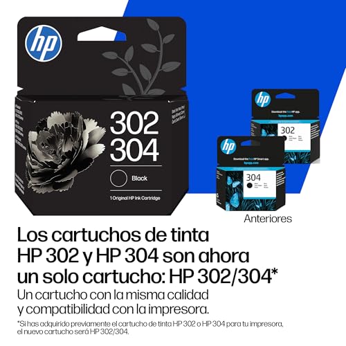 Thumbnail 1 de HP 302/304 Negro (B7RT7AE) — Cartucho Original Compatible con impresoras HP DeskJet y OfficeJet
