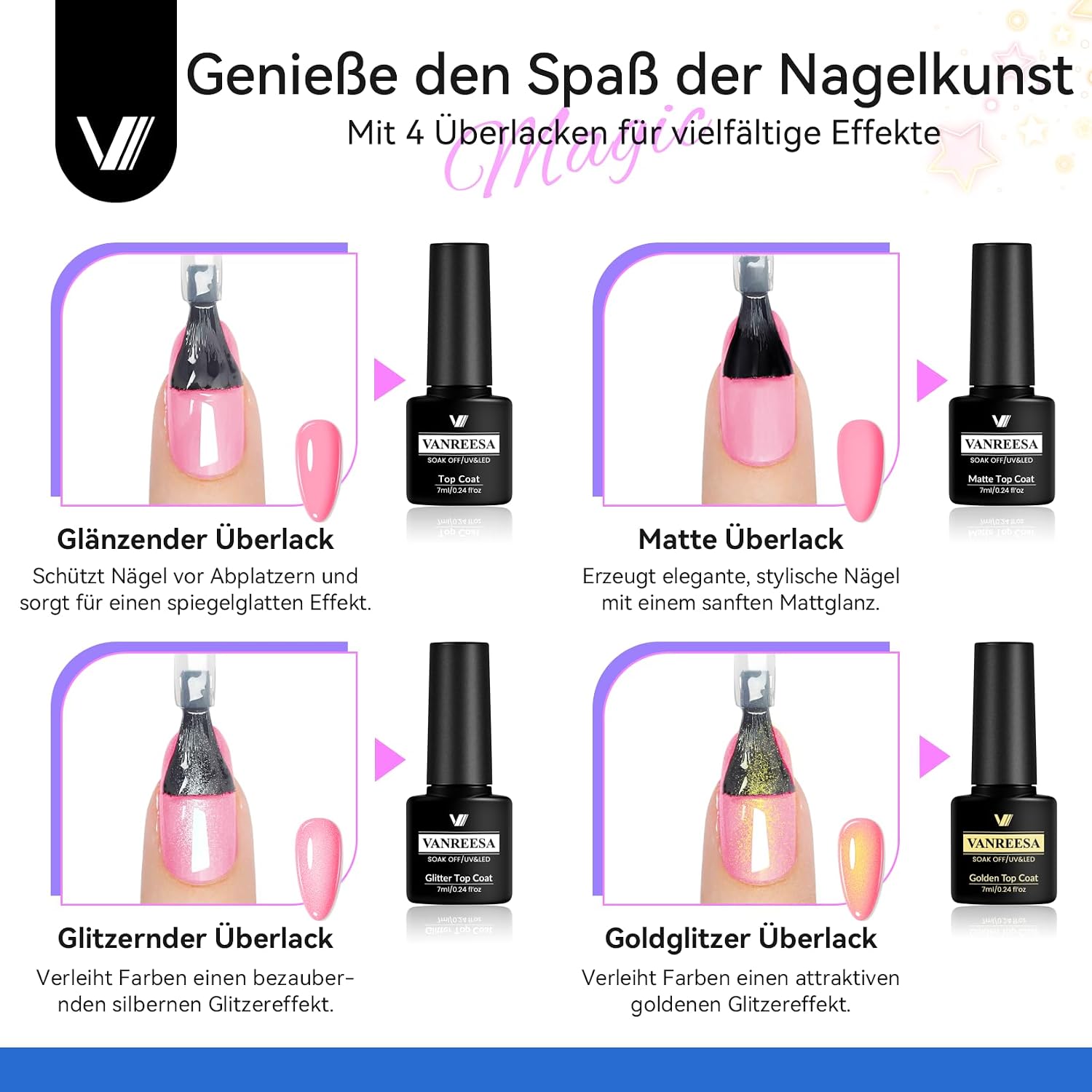 Thumbnail 6 de VANREESA Gel Nägel Set – 35 Farben UV/LED Nagellack mit 48W Lampe und Profi-Werkzeug