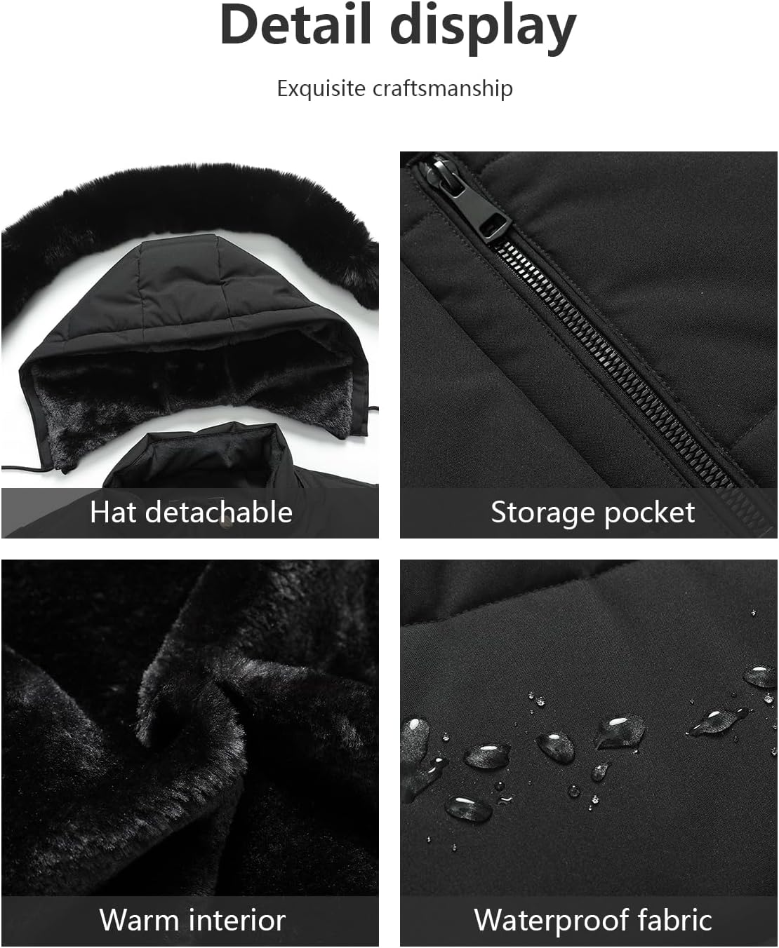 Thumbnail 4 de Pefflarge Women's Plus Size Down Coat Waterproof Parka