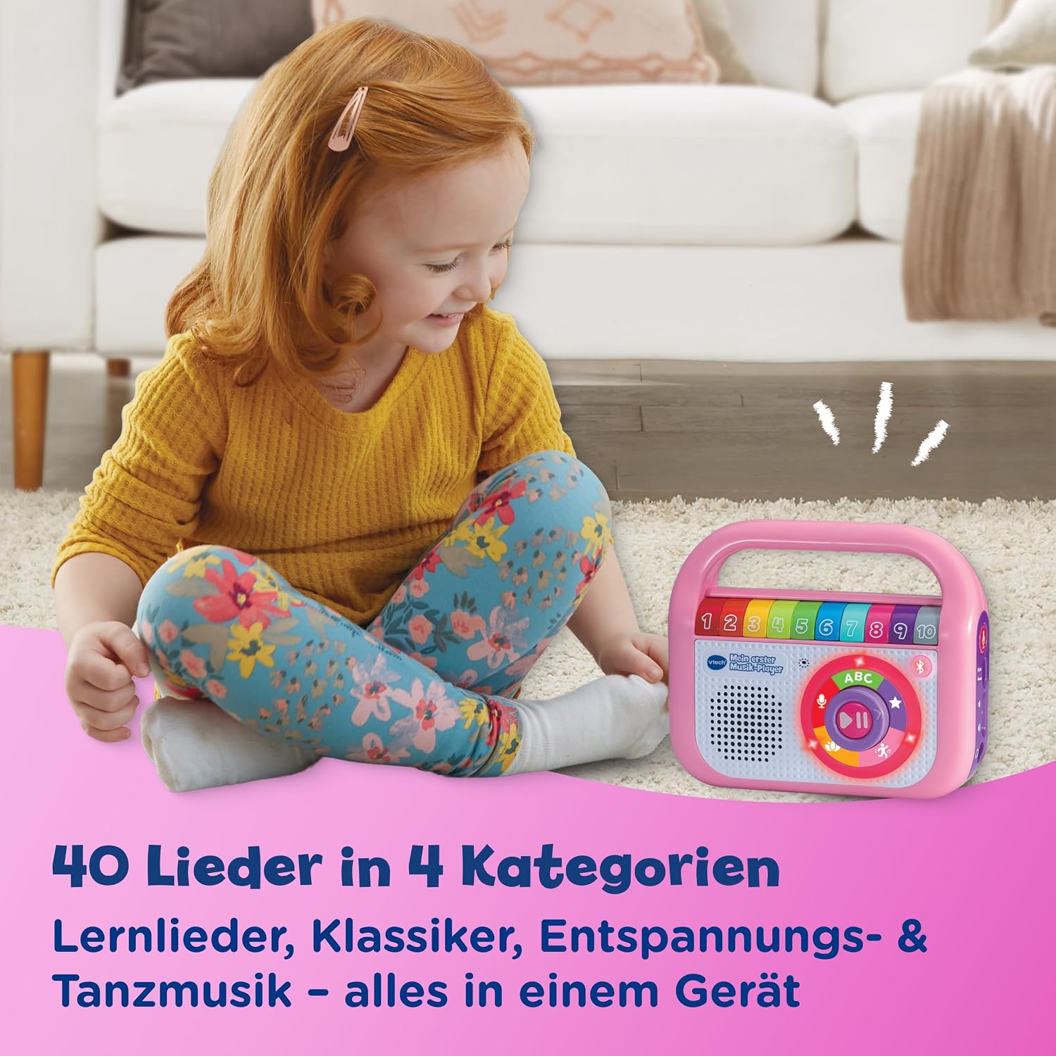 Detalle de Vtech Mein Erster Musik-Player 40 Lieder