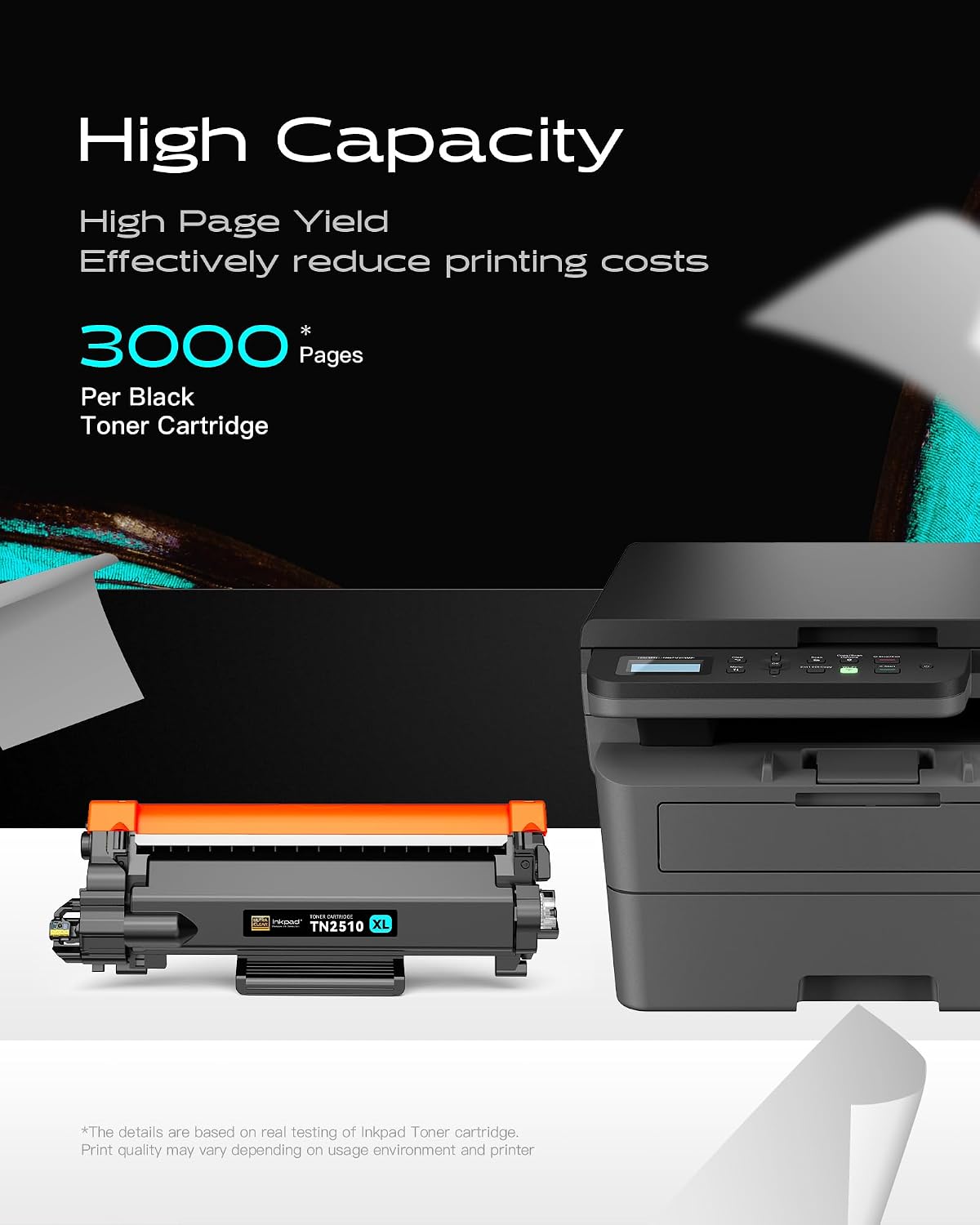 Detalle 1 de iNKPAD TN2510XL Tóner Negro Compatible para Brother 🖨