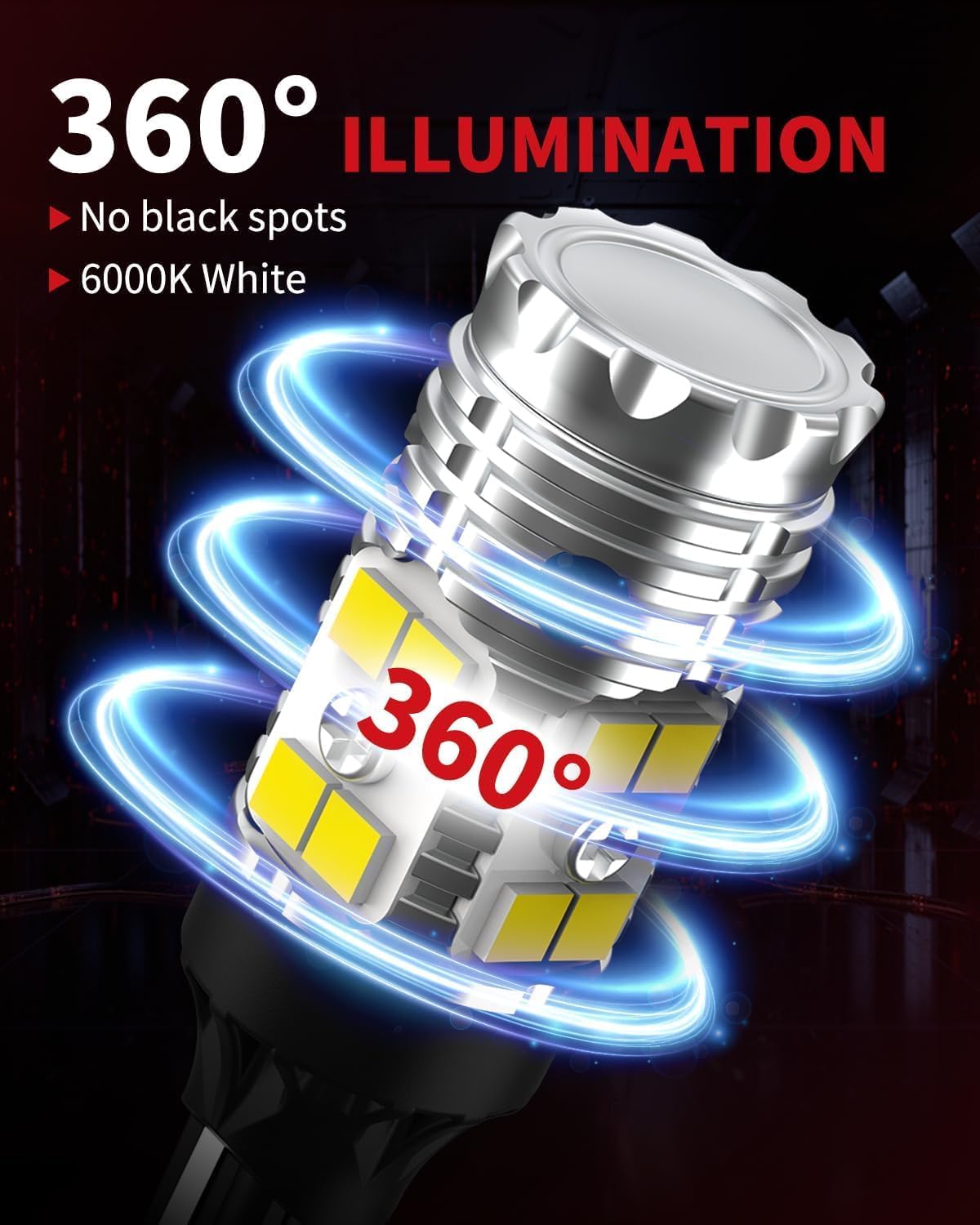 Thumbnail 5 de LASFIT 921 LED 6000K Backup Light Bulbs 2pcs