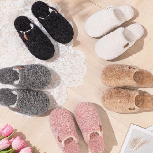 Thumbnail 2 de EverFoams Women's Fuzzy Slippers Memory Foam – Pink, UK 3-4