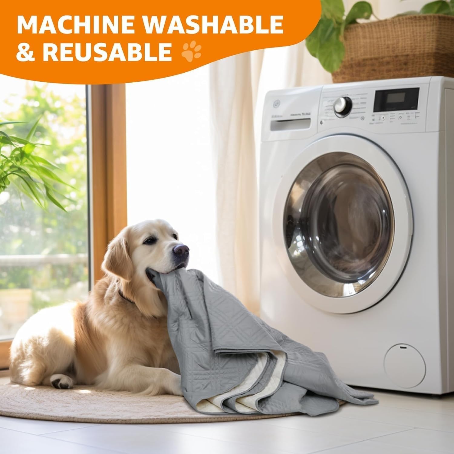 Detalle de Waterproof Dog Blanket for Bed and Sofa (157×208cm) – Reversible, washable and anti-slip protective cover