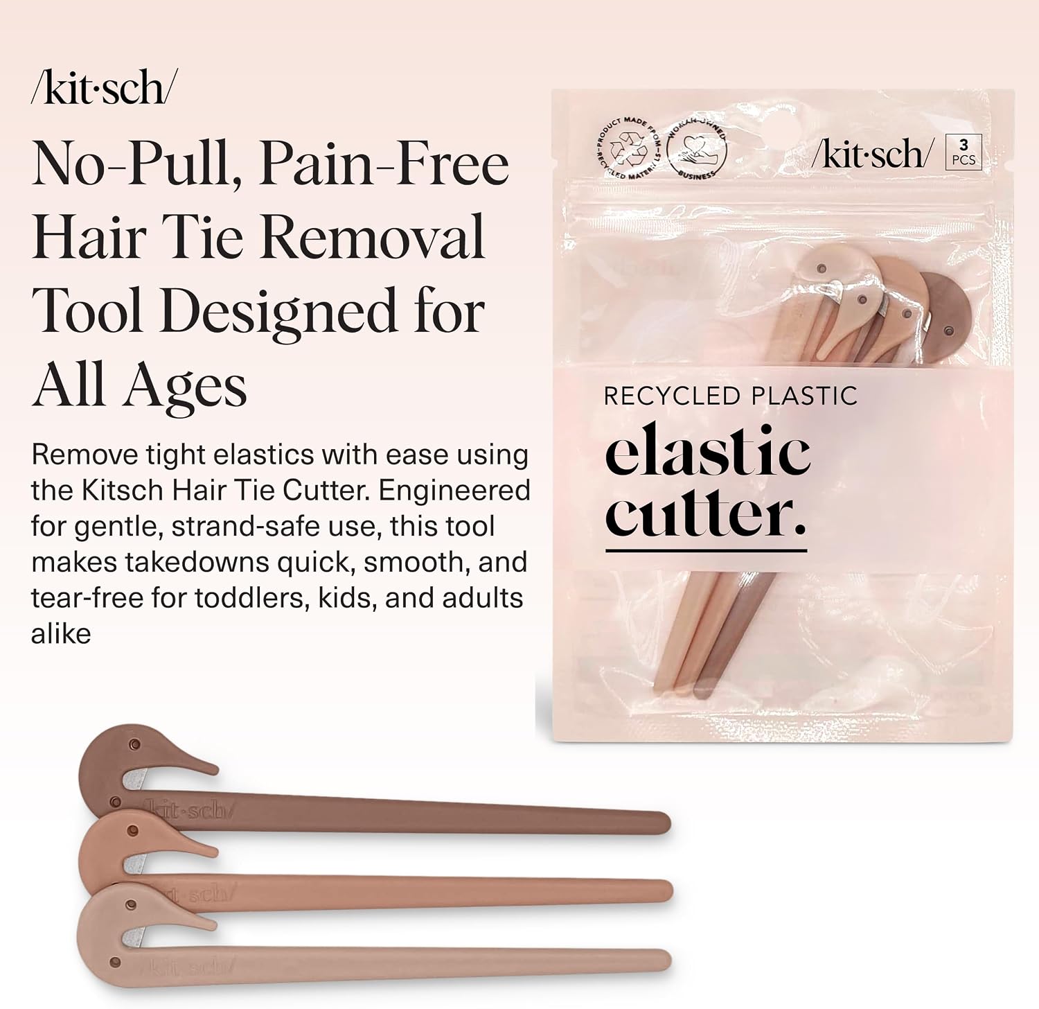 Thumbnail 1 de Kitsch Hair Tie Cutter, 3-Piece Set