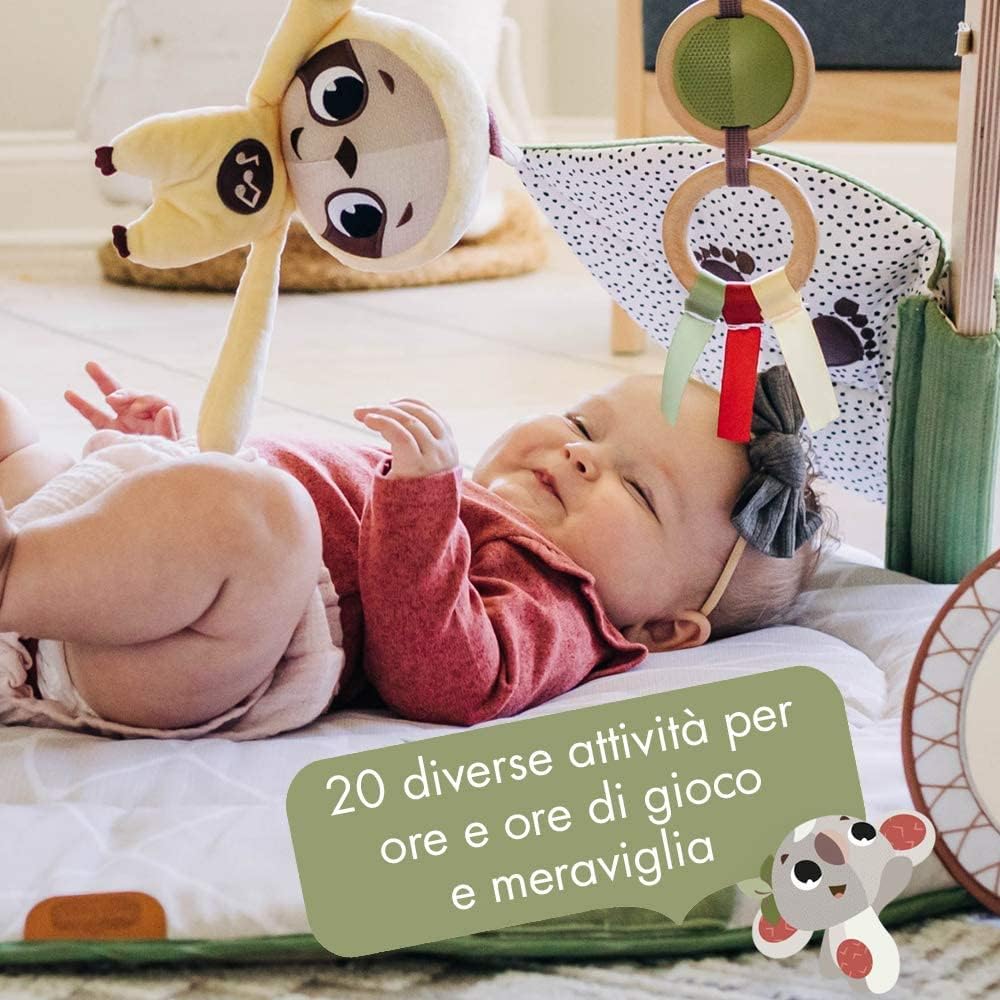 Detalle de Tiny Love Boho Chic Gymini: Palestrina Neonato Multifunzione con Arco in Legno e 20 Attività