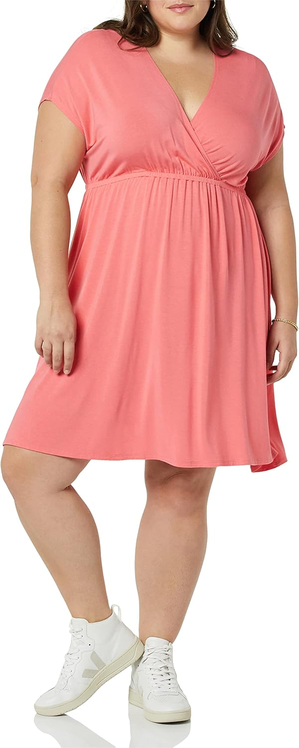 Thumbnail 5 de Amazon Essentials women’s casual surplice dress (Ecovero viscose blend) for beach and wedding guest wear