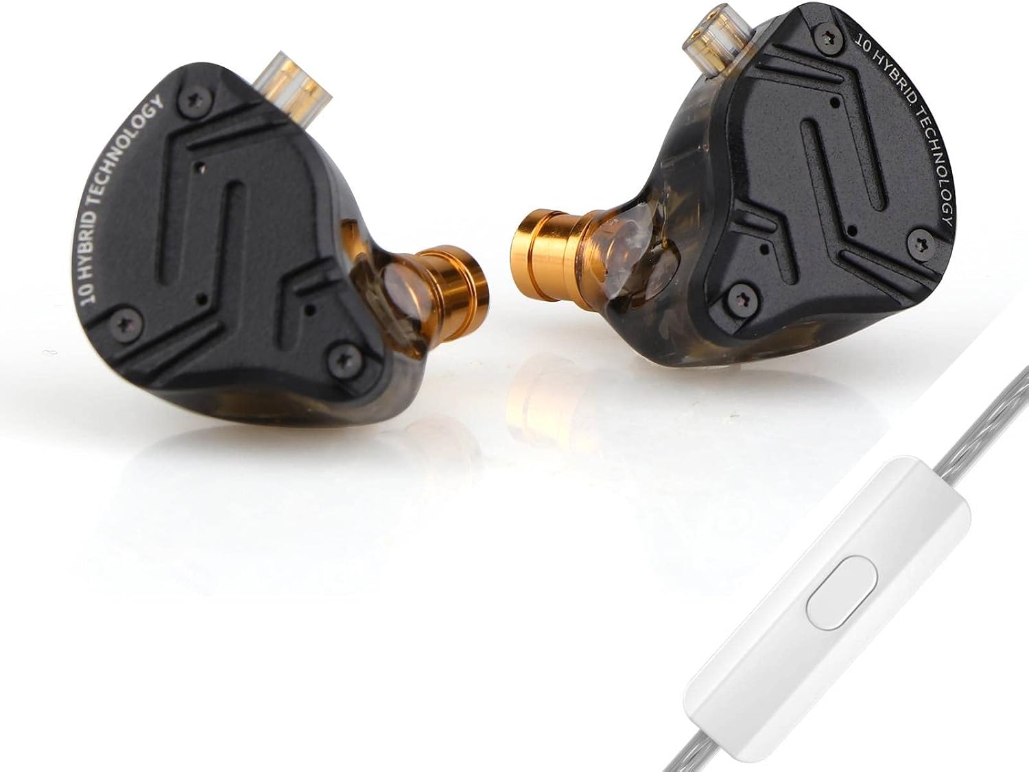 Detalle de Linsoul KZ ZS10 Pro X Upgraded 1DD+4BA — IEM hybride avec façade en alliage et câble à double broche détachable