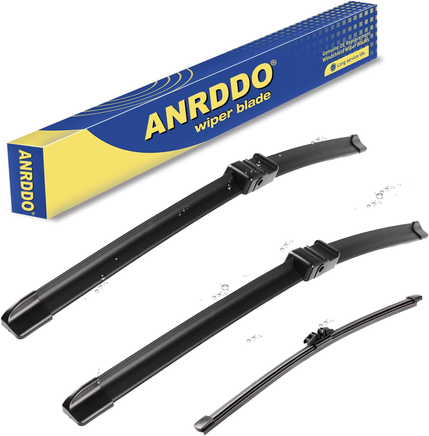 Thumbnail 6 de ANRDDO Factory Replacement Wiper Blade Set (24" + 19") for Select BMW 3-Series and Audi A3 Models (Pinch Tab)