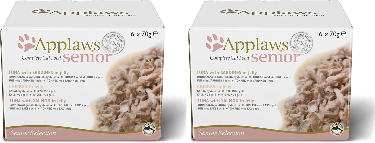 Thumbnail 6 de Applaws Natural Aliment Humide pour Chats Seniors – Filet de Thon avec Sardine en Gelée, Pack de 24x70g