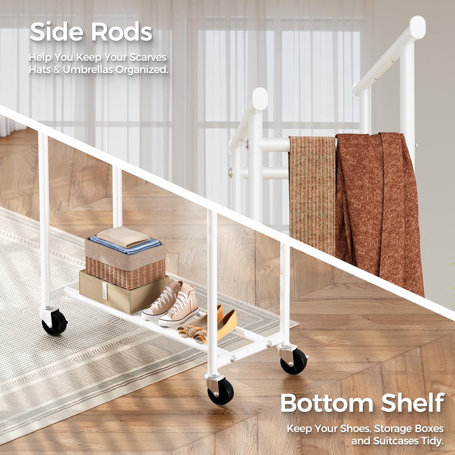 Thumbnail 5 de HYSEYY Clothes Rack 240 lb Capacity
