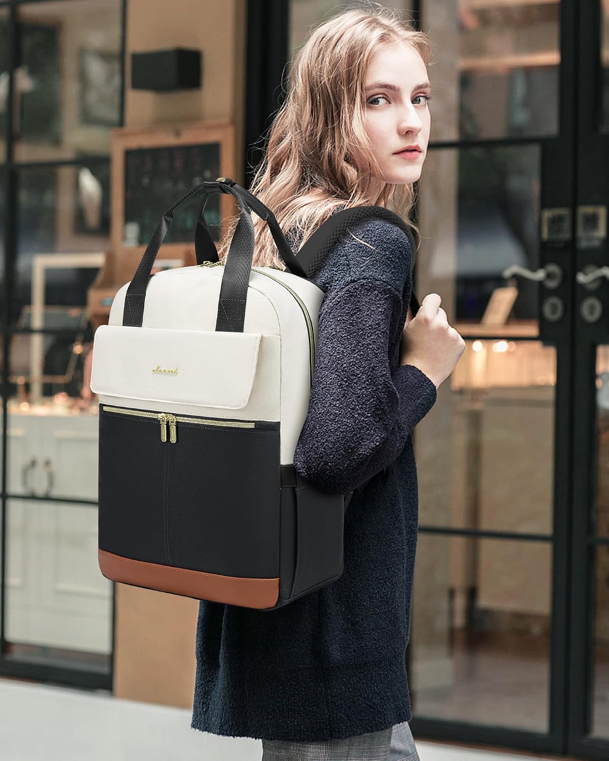 Detalle 2 de LOVEVOOK 17.3 Inch Laptop Backpack for Women