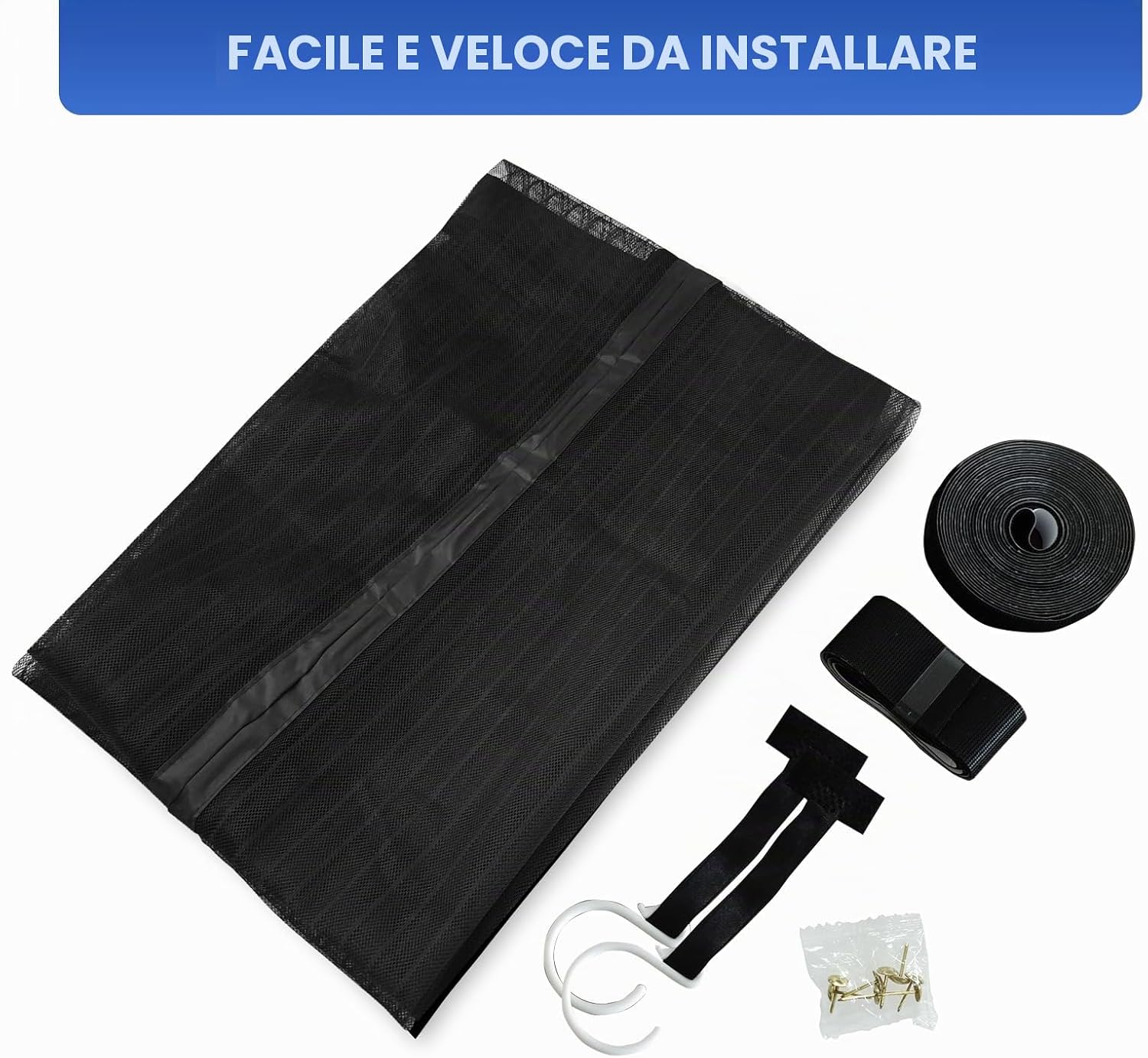 Thumbnail 6 de JIANJIAO Zanzariera Magnetica per Porte 120x200cm – Chiusura Automatica e Traspirante