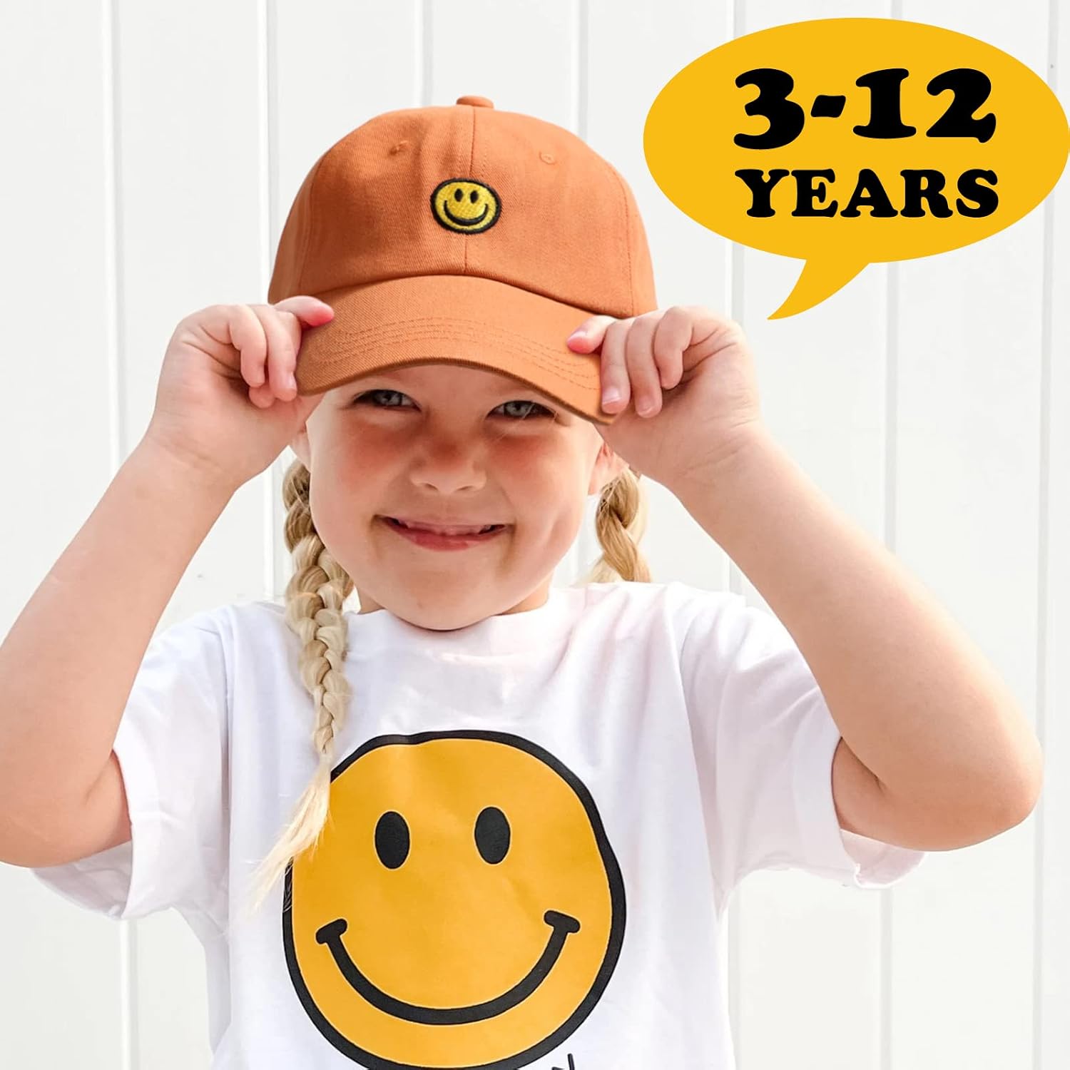 Thumbnail 1 de SONMONY Smile Face Toddler Baseball Cap for 3–12 Years