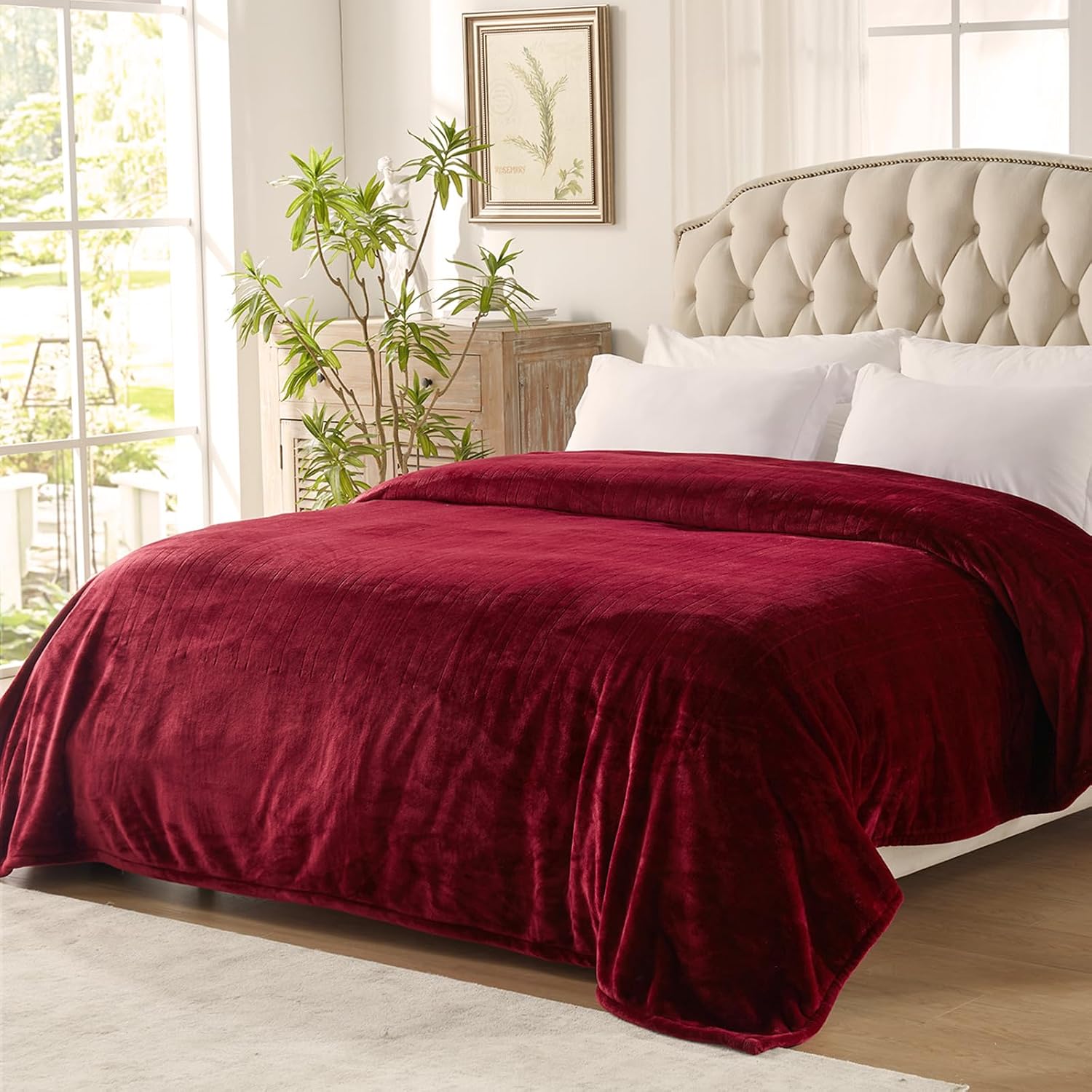 Thumbnail 6 de Westinghouse Heated Throw Blanket, 50 x 60-Inch Flannel, 6 Heat Levels