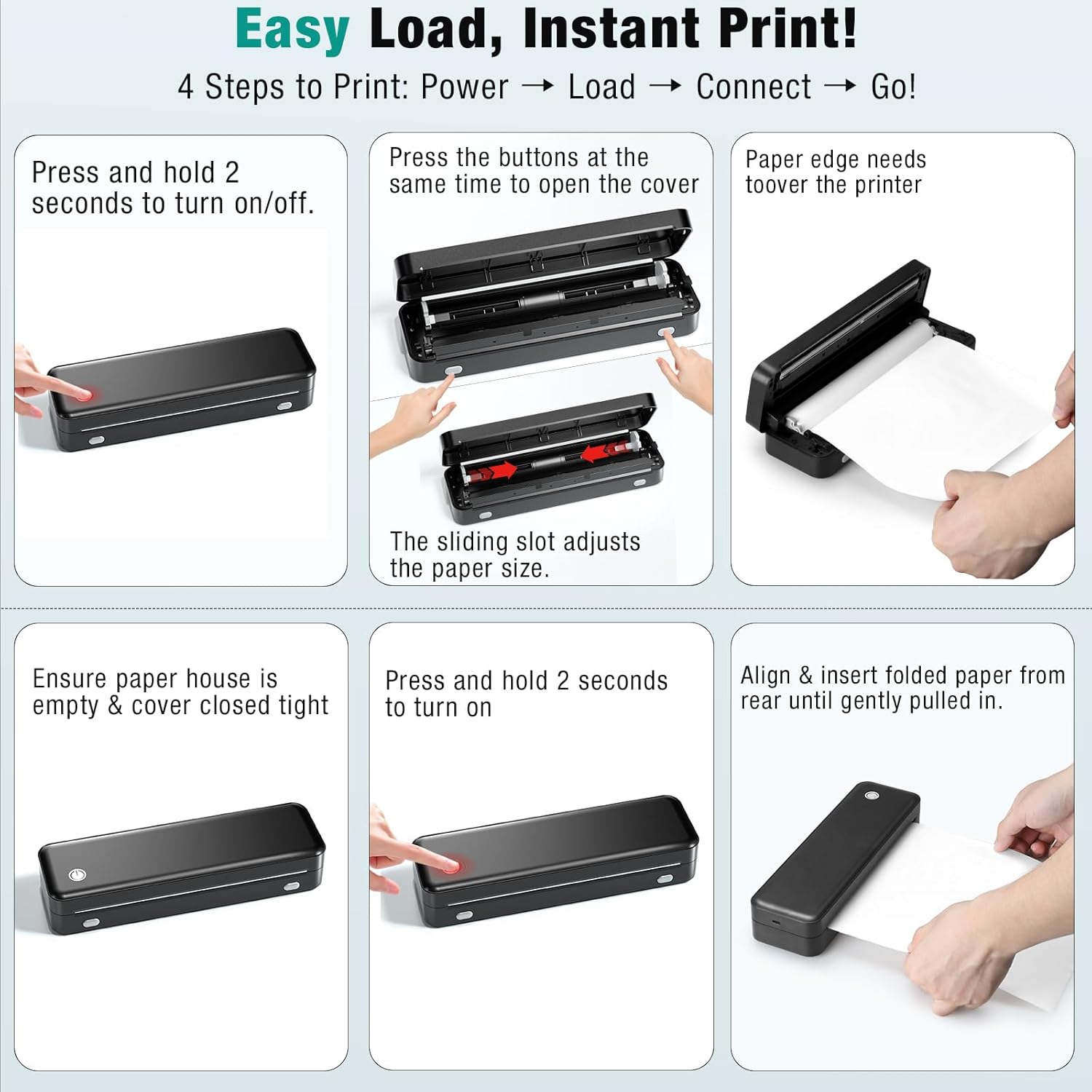 Thumbnail 2 de PEDOOLO Portable Printer 8.5x11 🖨