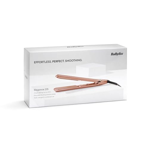 Thumbnail 9 de BaByliss Rose Gold Hair Straighteners with Ceramic Plates (2598U)