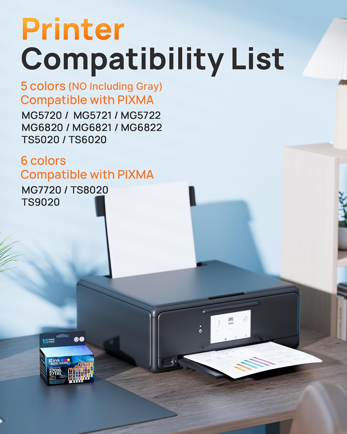 Detalle 2 de E-Z Ink PGI-270XL CLI-271XL 15-Pack 🖨