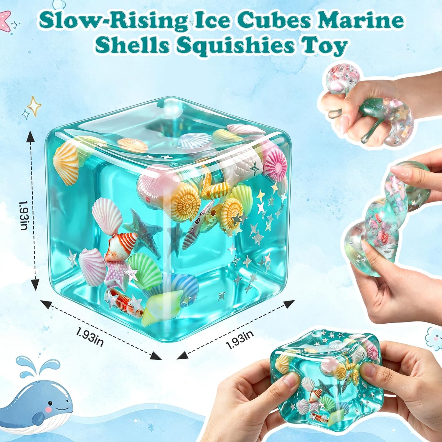 Detalle 2 de Sea Shell Squishy Fidget Toy