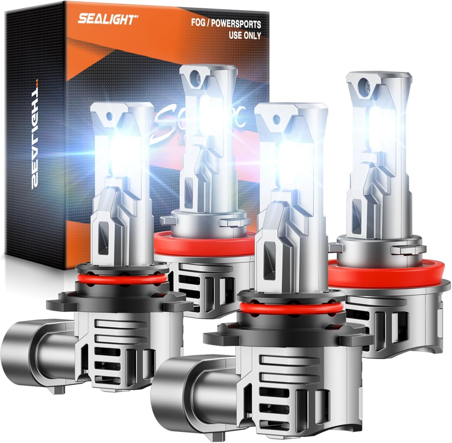 Detalle de SEALIGHT 80000LM 6500K 9005/HB3 H11 fog light bulbs