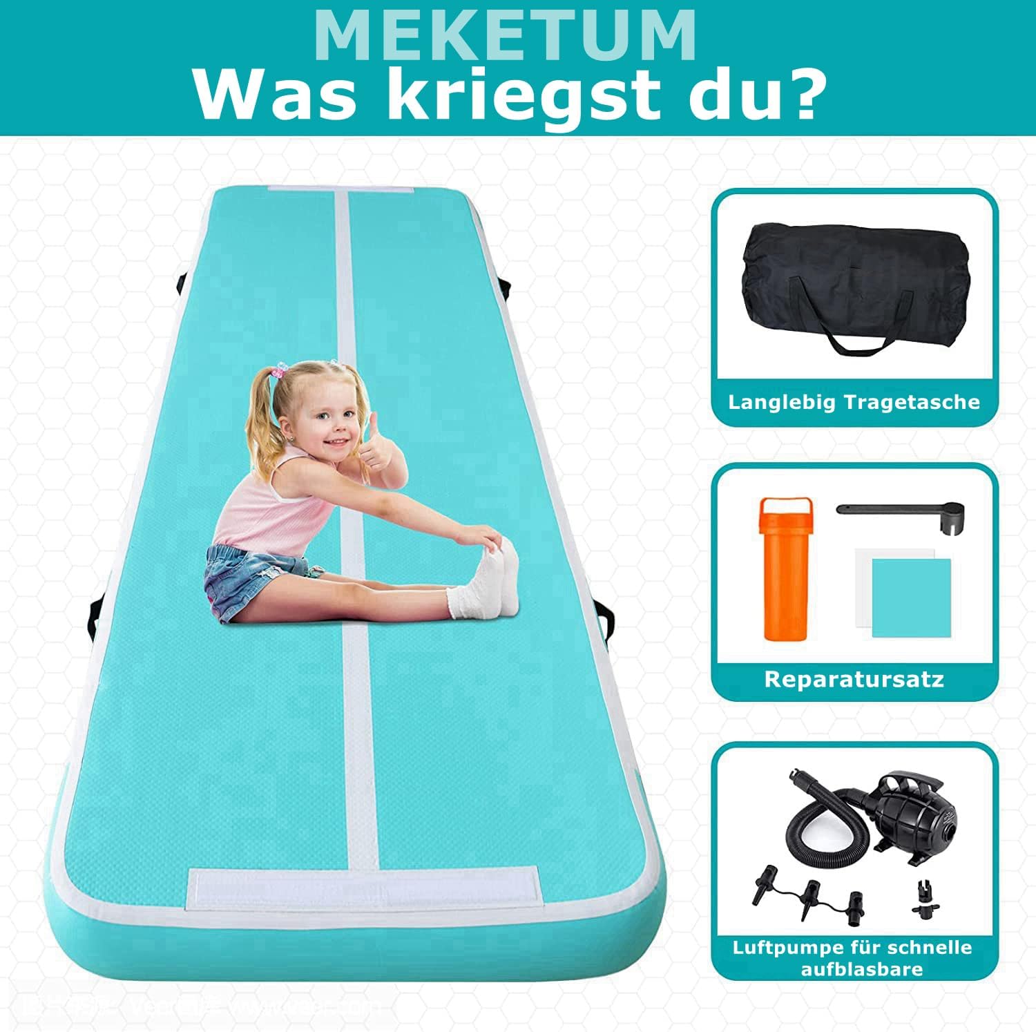 Thumbnail 4 de MEKETUM Air Turn Track Matte 2m Turnmatte