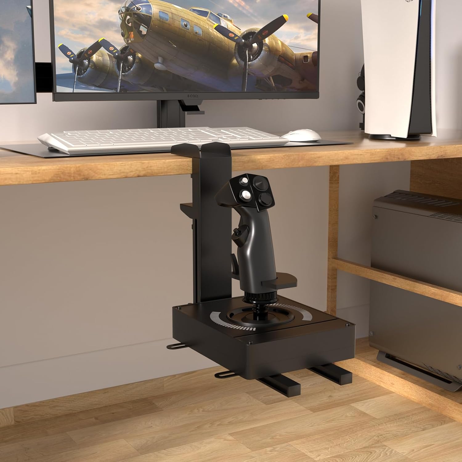 Thumbnail 1 de DIWANGUS UK Hotas Desk Mount for HOTAS joysticks