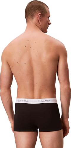 Detalle 2 de Calvin Klein Men’s 3 Pack Low Rise Trunks, Black (Black), XL