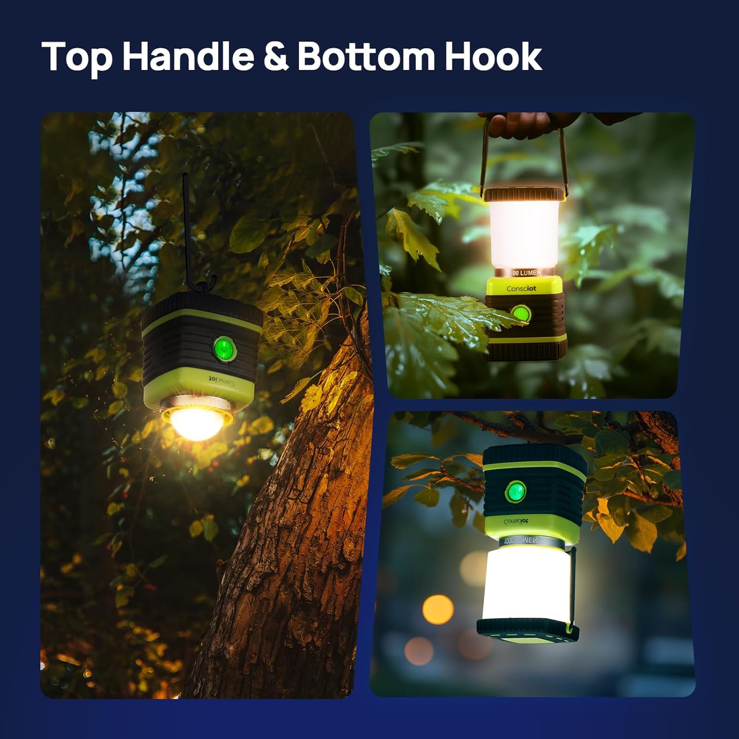 Thumbnail 4 de Consciot LED Camping Lantern 1000LM, 2-Pack 🔦