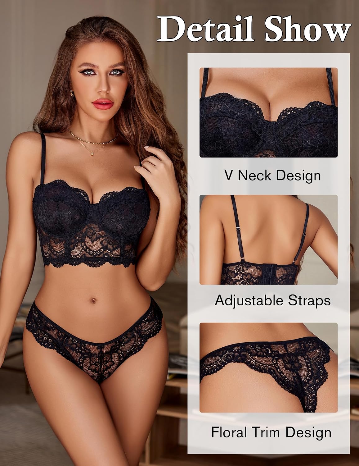 Thumbnail 2 de Avidlove Ensemble lingerie dentelle 2 pièces