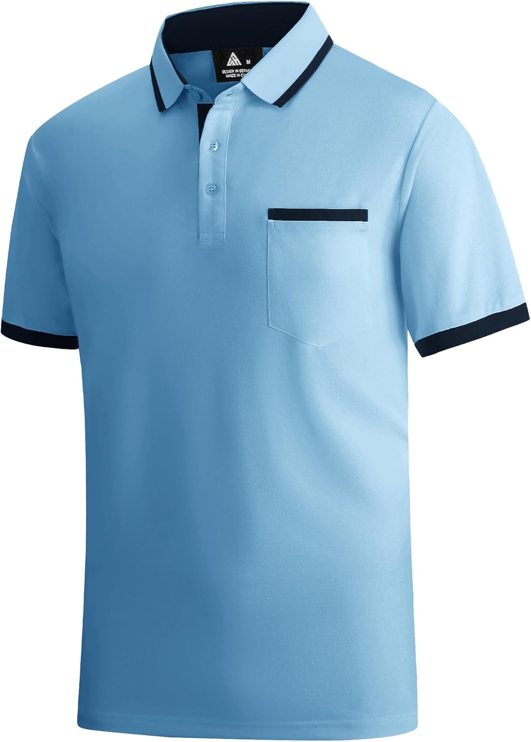 Thumbnail 3 de zitysport Polohemd Herren Kurzarm – atmungsaktives Golf Polo mit Brusttasche, Slim Fit