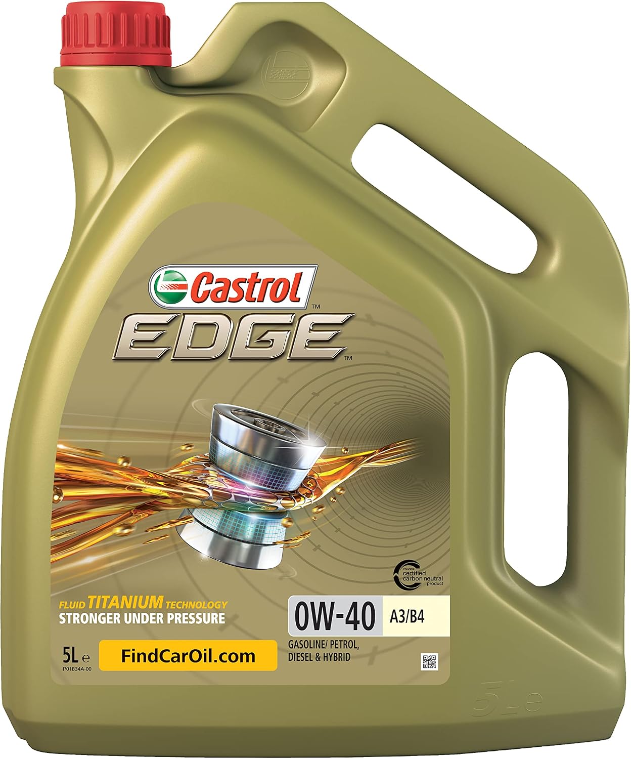 Detalle 2 de Castrol EDGE 0W-40 A3/B4, 5L – huile moteur adaptée à vos VW et BMW