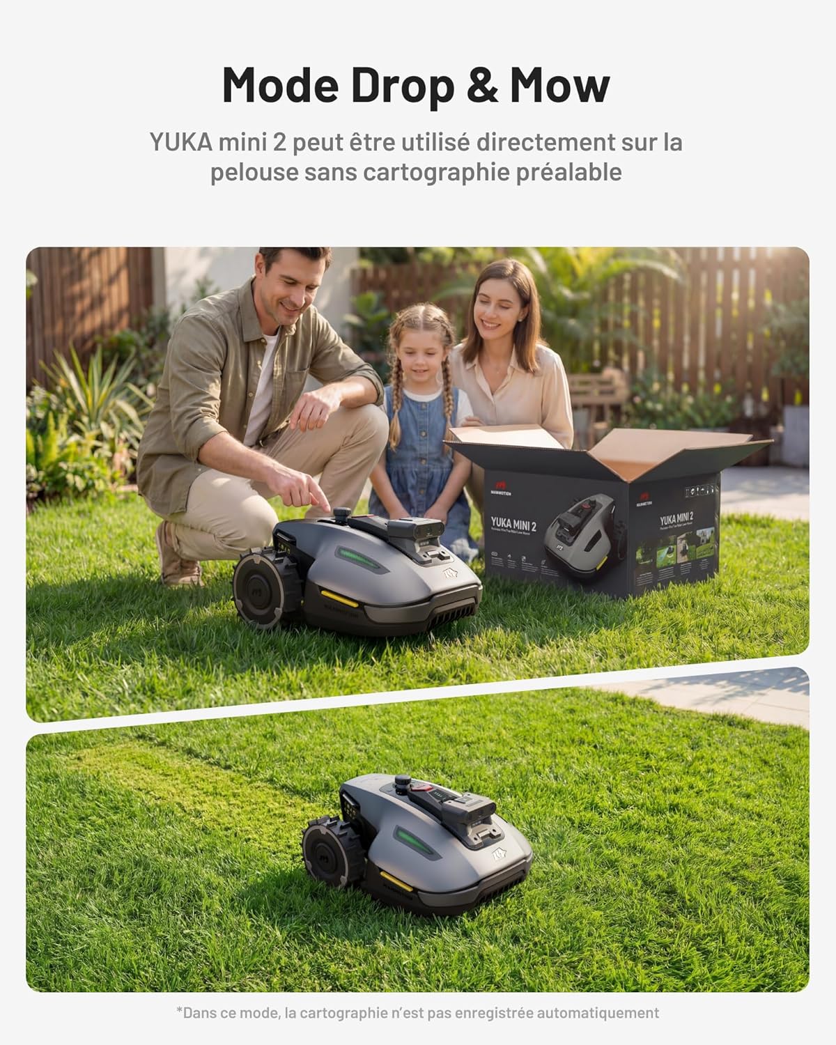 Thumbnail 4 de MAMMOTION YUKA Mini 2 500 Tondeuse Robot avec Garage Standard