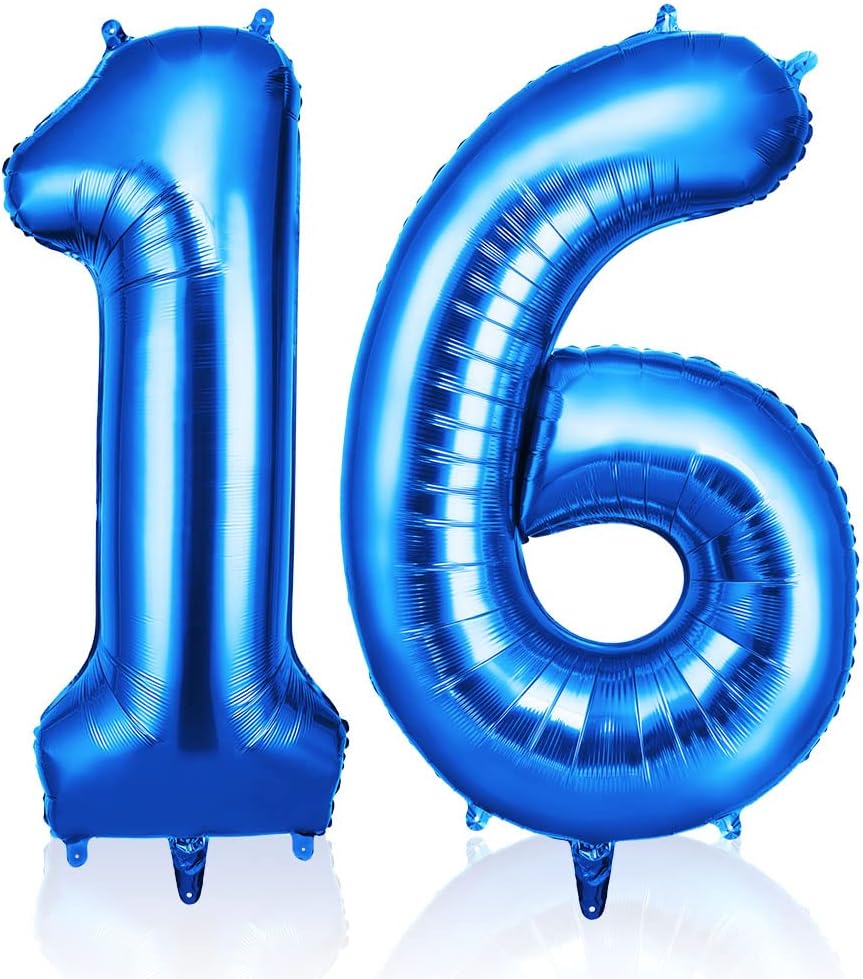 OFFCUP Blue Number 16 Balloons