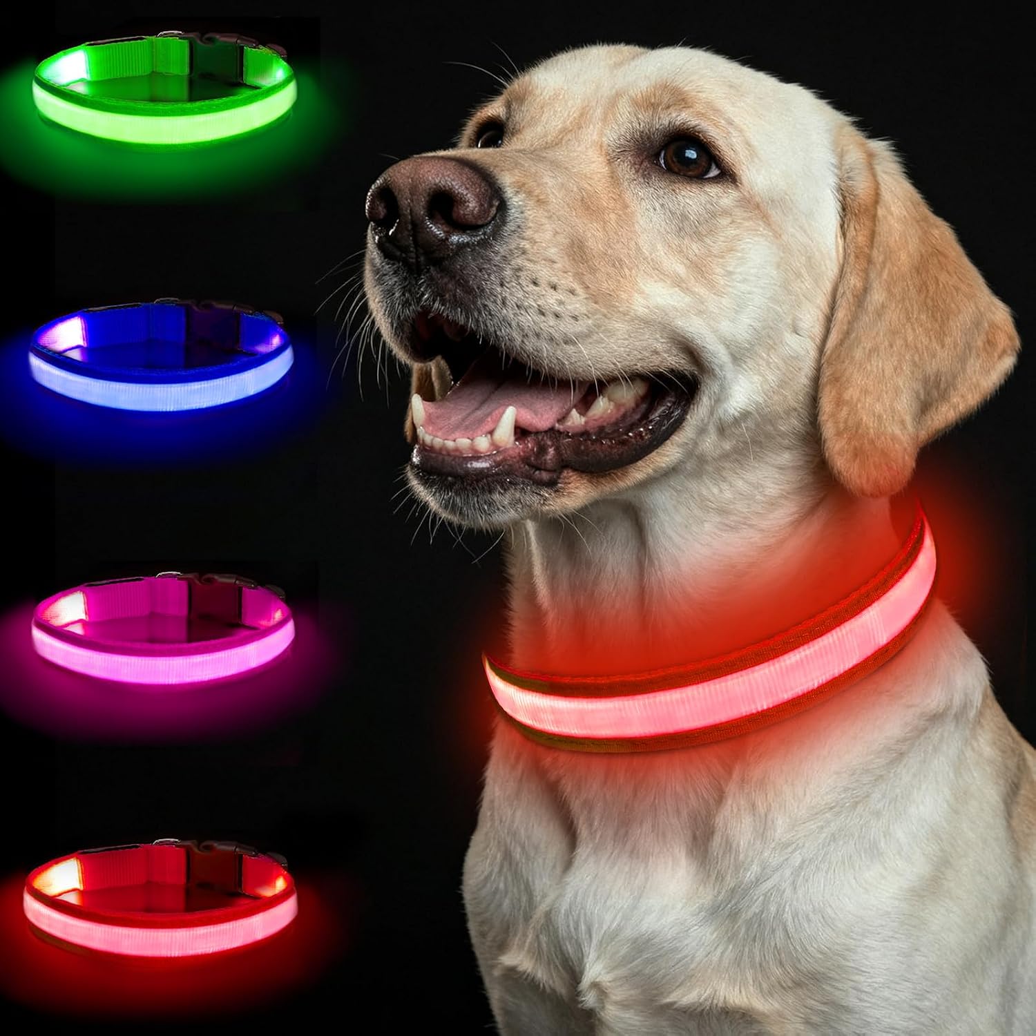 Detalle de Nepfaivy flashing dog collar lights