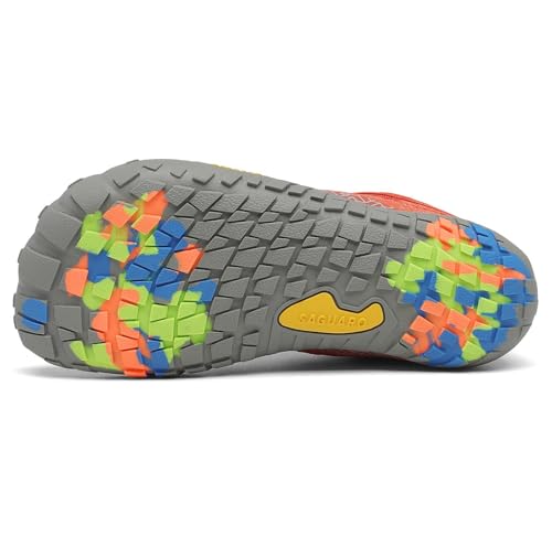 Detalle 2 de SAGUARO Barefoot Zapatillas de trail running minimalistas para niños (naranja)