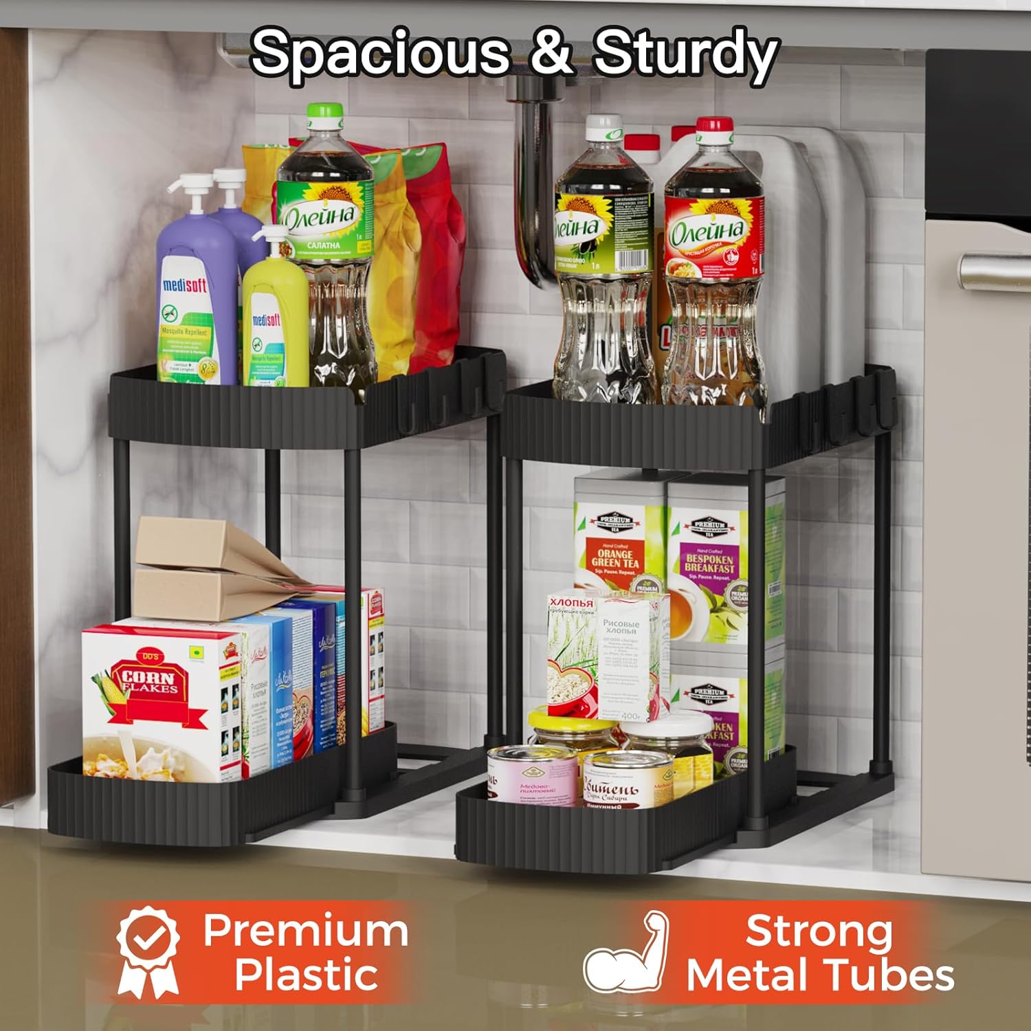 Detalle 1 de Ukeetap Multi-Purpose Pull-Out Organizer 12.8" 🚪