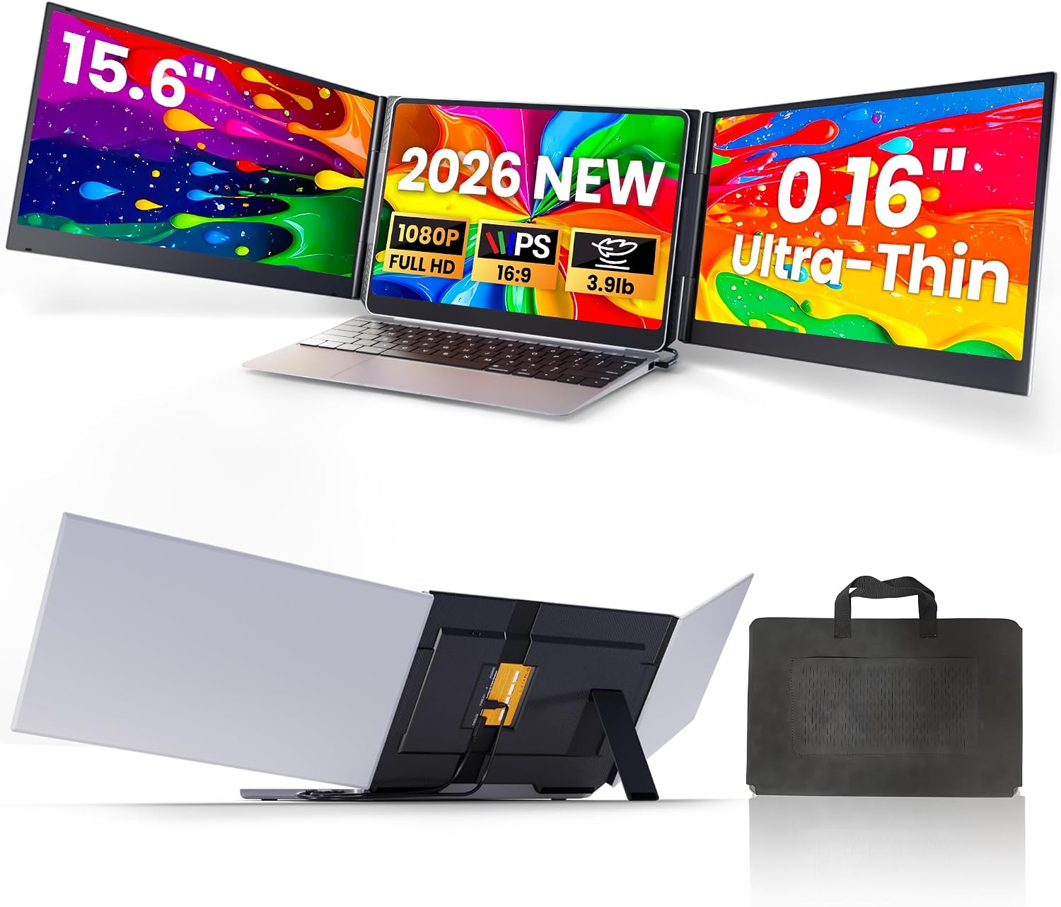 Imagen de Laptop Screen Extender 15.6" Ultra Light Triple Monitor en OfertitasTOP